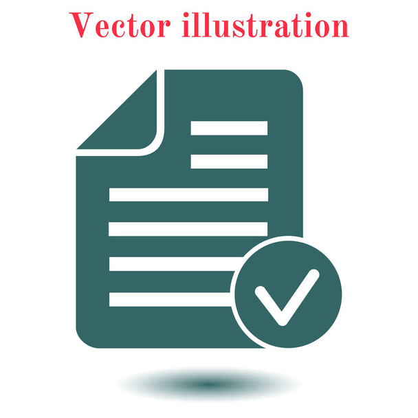 Document  with Ok  icon. - Vector, Image