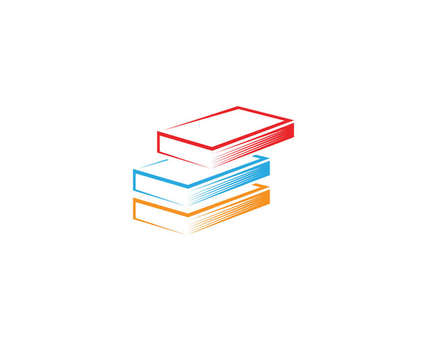 Libro lectura logo y símbolos plantilla iconos aplicación - Vector, Imagen