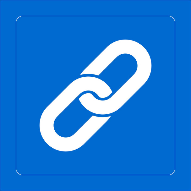 Enlace único icon.Chain link simbol
. - Vector, imagen