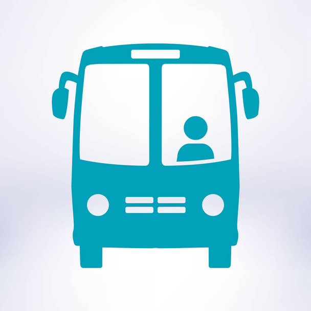 Bus icon. Schoolbus simbol. - Vector, Image