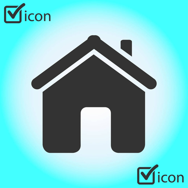 Icono de casa vectorial en estilo plano
 - Vector, imagen