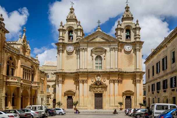 St. Paul's Cathedral in Mdina - Malta - Foto, afbeelding
