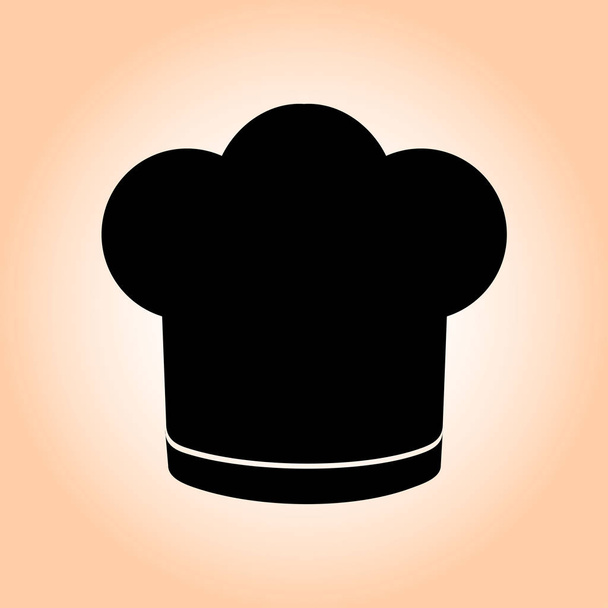 Chef sombrero signo icono. Sombrero símbolo de cocina
. - Vector, imagen