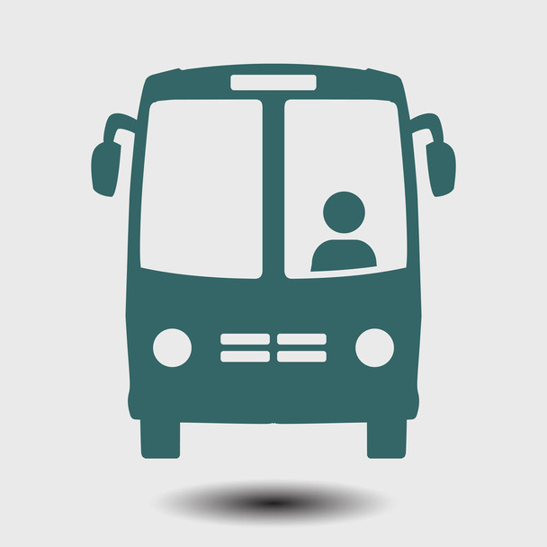 Icono del autobús. Símbolo de autobús escolar
. - Vector, Imagen