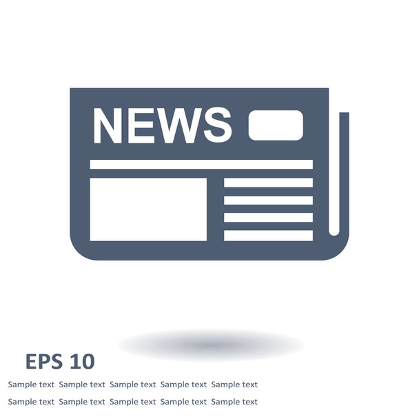  Icon of news. Flat design.  - Vector, Image