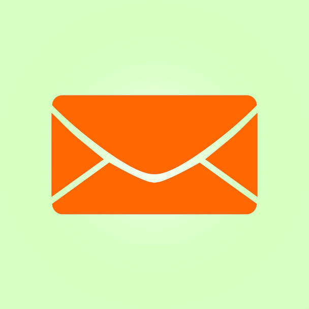 Flat  icon of letter.Mail icon.  - Vector, Imagen