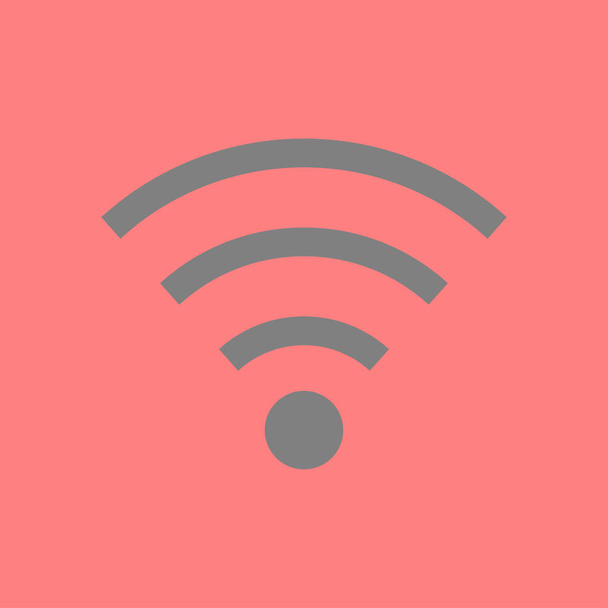 Símbolo Wifi. Ícone de rede sem fio vetorial. Projeto plano
 - Vetor, Imagem