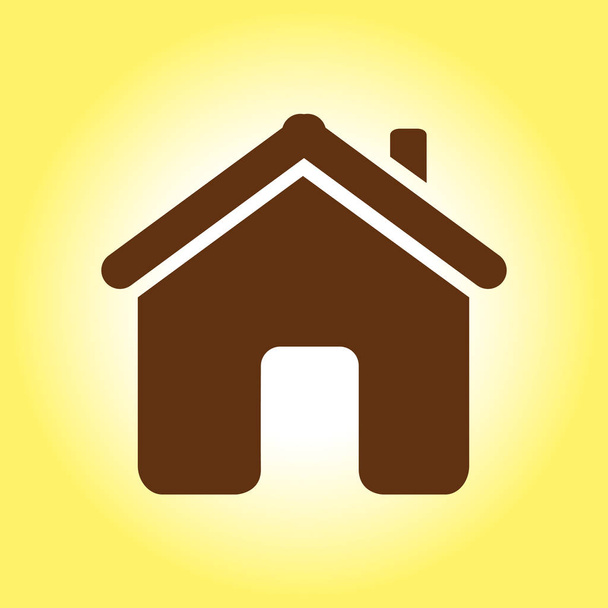 Vector Home Icon in flat style - Vector, Image