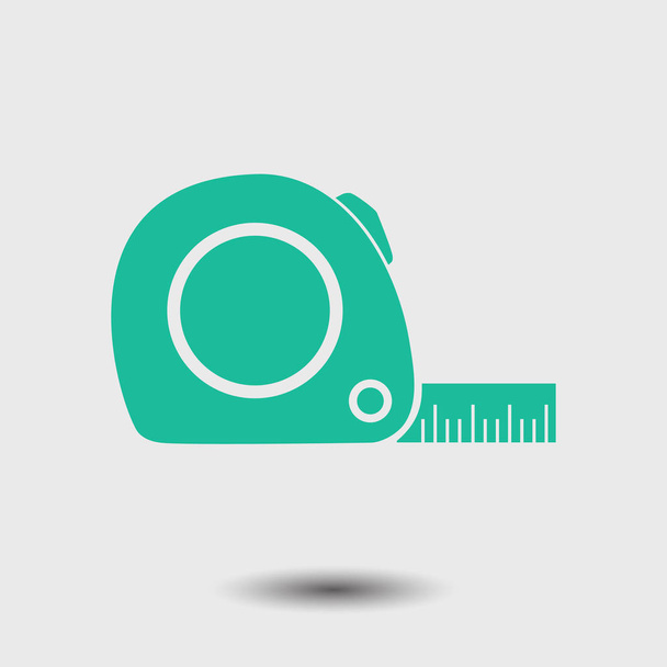  Tape measure icon. Roulette construction  simbol. - Vector, Image