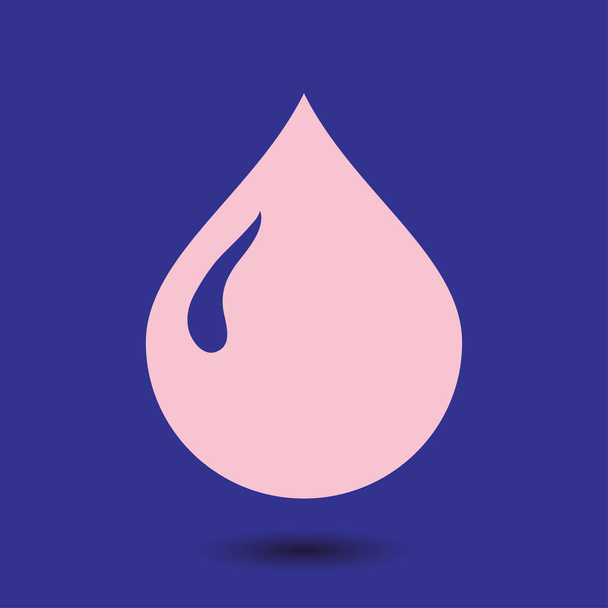 Une icône de goutte de sang. Illustration vectorielle - Vecteur, image