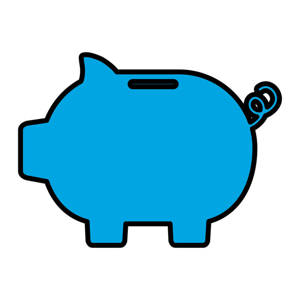Дизайн свиного банка
 - Вектор,изображение