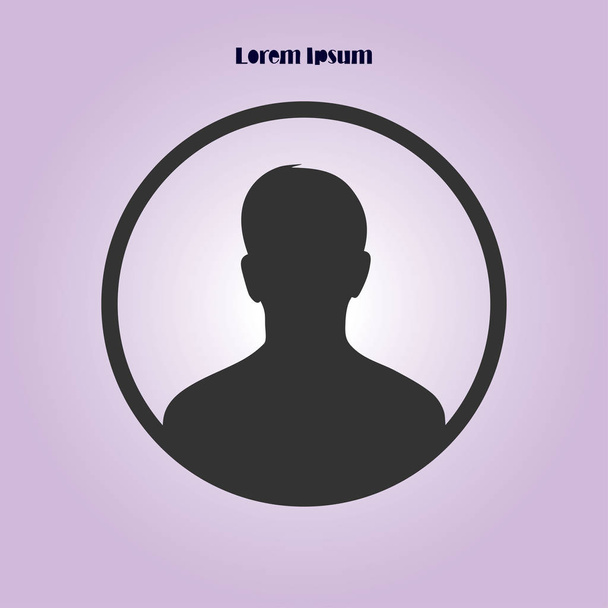 User sign icon. Person symbol. Human avatar.Flat style. EPS 10. - Vector, Image