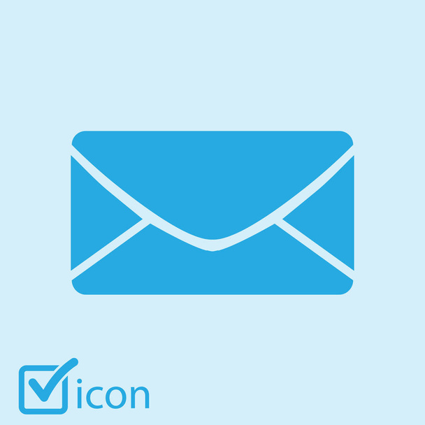 Flat  icon of letter.Mail icon.  - Vector, Image