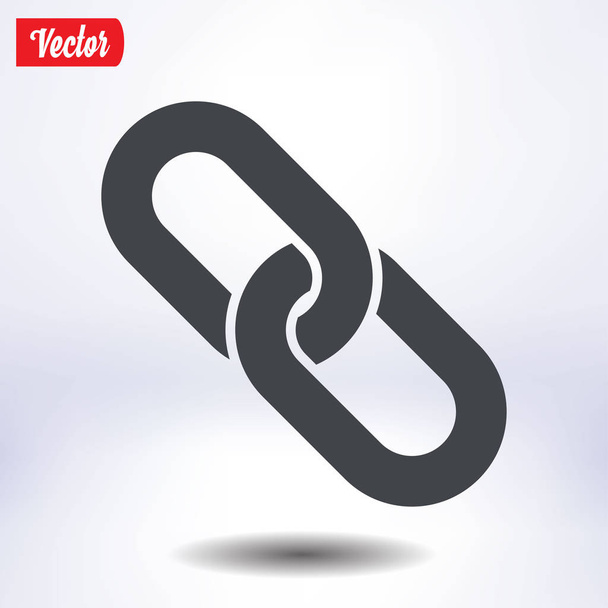 Link single icon.Chain link simbol. - Vector, Image