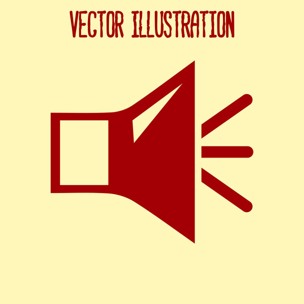 Loud speaker icon. Speaker volume sign icon. Sound symbol. Flat design style. Vector EPS 10. - Vector, Image