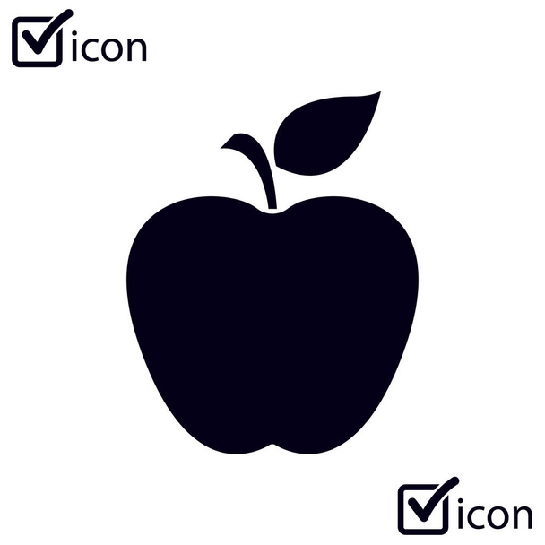 Apple ikona ilustracja proste wektor - Wektor, obraz