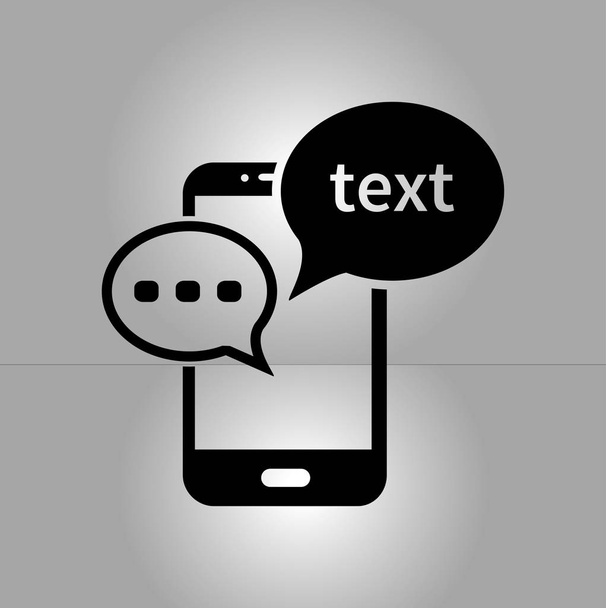 Mobile chatting icon.Mobile Phone Representing Web Chatting And Dialog. - Wektor, obraz