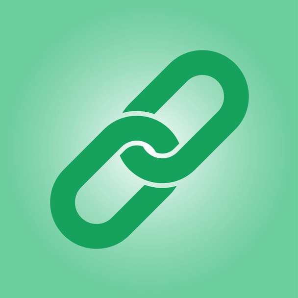 Link single icon.Chain link simbol. - Vector, Image