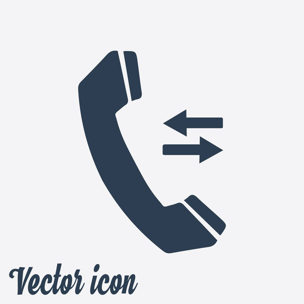 Icono del teléfono. Estilo de diseño plano. Vector EPS 10
. - Vector, Imagen