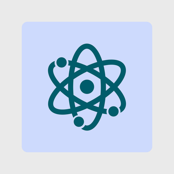 Atom sign simbol. Atom part icon. - Vector, Image