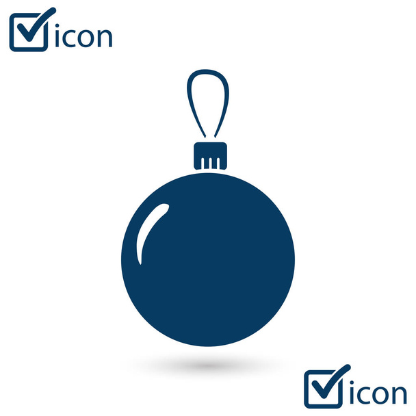 Kerstballen icoon. vectorillustratie - Vector, afbeelding