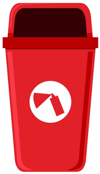 Химическая мусорная корзина
 - Вектор,изображение