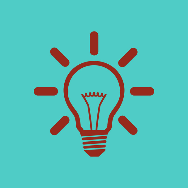 Light lamp sign icon. Idea bulb symbol. - Vector, Image