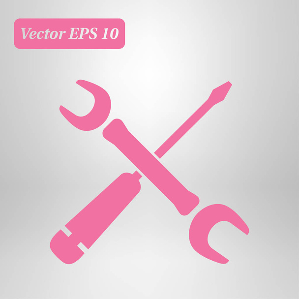 Repair Icon. Service  simbol. Tools singn. Flat design style. - Vector, Image