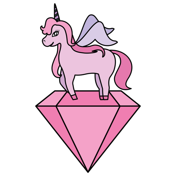 cute unicorn design - Vector, Image