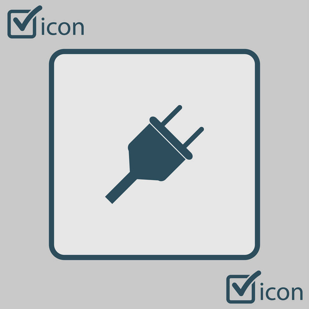 Vector stopcontact symbool. Web platte pictogram. - Vector, afbeelding