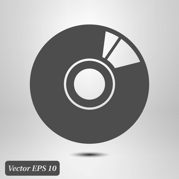 CD or DVD icon. Compact disk simbol. - Vector, Image
