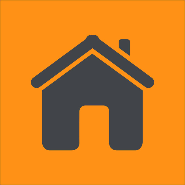 Vector Home Icon in flat style - Vector, Image