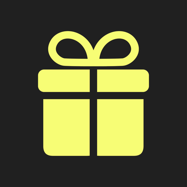 Gift box  icon. Vector illustration - Vector, Image