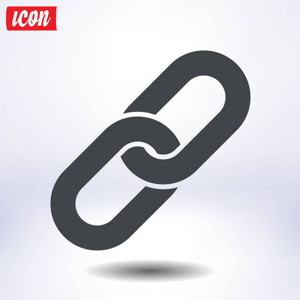 Enlace único icon.Chain link simbol
. - Vector, imagen