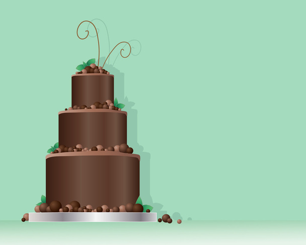 gâteau aux boules de chocolat
 - Vecteur, image