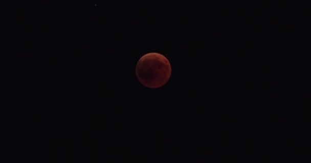 Total red lunar eclipse - Felvétel, videó