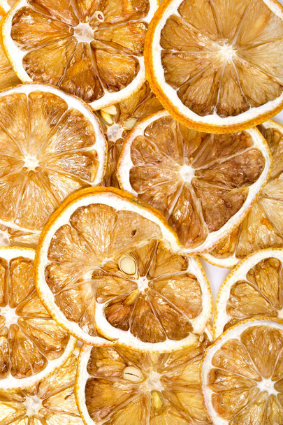 Sun-dried (dried) lemons closeup - Fotografie, Obrázek