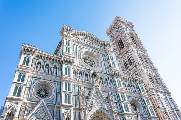 Facade of the Cattedrale di Santa Maria del Fiore, Florence, Italy - Fotoğraf, Görsel