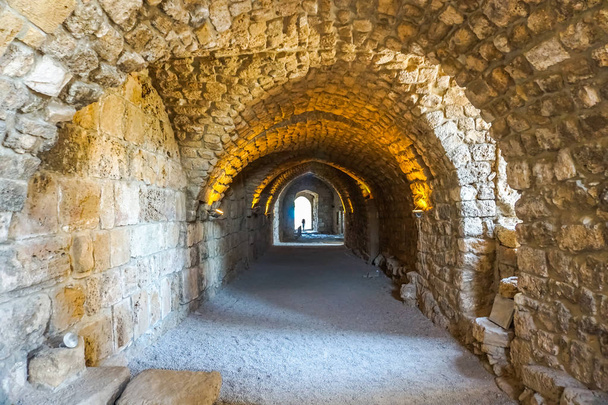 Byblos Crusaders Citadel Main Passage Tunnel View - Φωτογραφία, εικόνα
