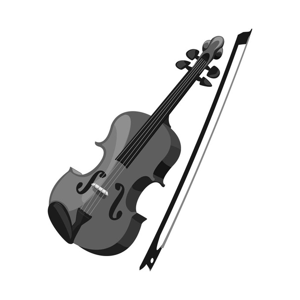 Vector illustration of music and tune logo. Collection of music and tool stock symbol for web. - Vector, Imagen
