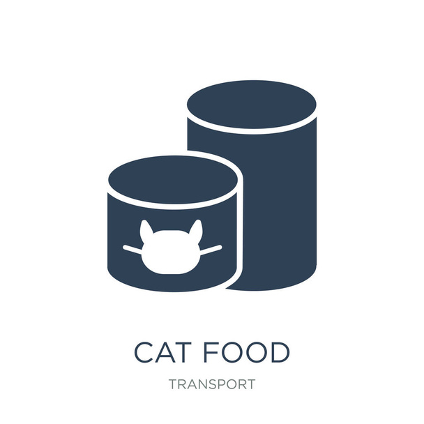 gato alimento icono vector sobre fondo blanco, gato comida moda llenado iconos de transporte colección, gato alimento vector ilustración
 - Vector, imagen