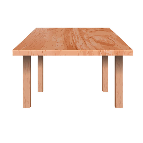 Obdélníkový stůl ve tvaru, - Vektor, obrázek