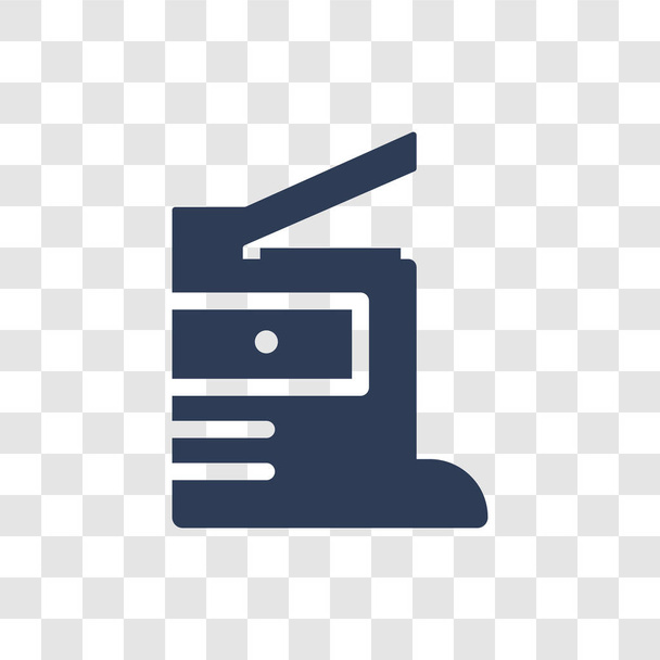 Иконка копировальной машины. Современная концепция логотипа копировальной машины на прозрачном фоне из коллекции электронных устройств
 - Вектор,изображение