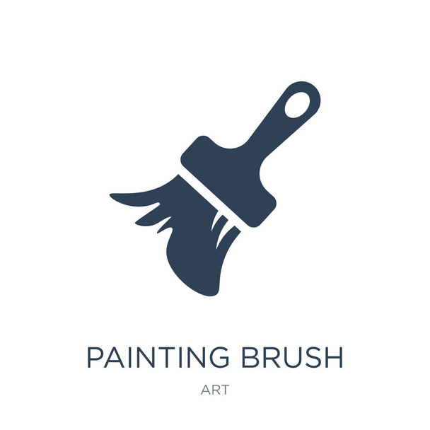 painting brush icon vector on white background, painting brush trendy filled icons from Art collection - Vector, Image