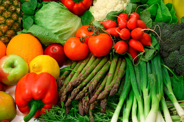 čerstvá zelenina a ovoce - Fotografie, Obrázek