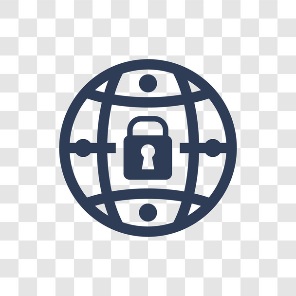 Privátní sítě ikona. Moderní soukromé koncepce sítě logo na průhledném pozadí z Internet Security a sady Networking - Vektor, obrázek