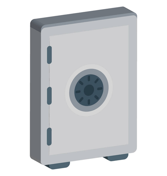 Locker Color Icon isolated and Vector that can be easily modified or edit - Vektör, Görsel