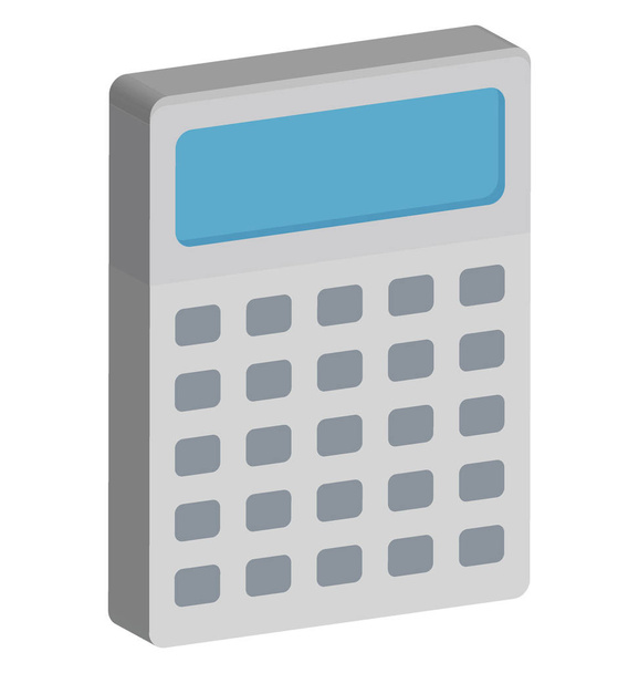 Taschenrechner Farbsymbol isoliert und Vektor, der leicht geändert oder bearbeitet werden kann - Vektor, Bild