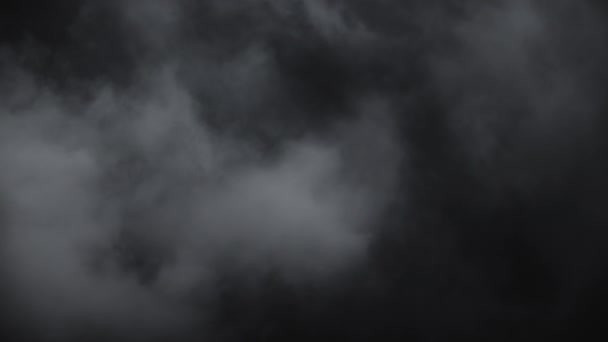 Atmospheric smoke. Haze background. Abstract smoke cloud. Smoke in slow motion on black background. White smoke slowly floating through space against black background. Mist effect. Fog effect. - Footage, Video