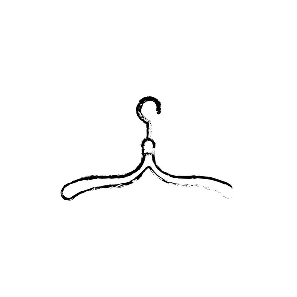 Фигура одежды крючок дизайн аксессуара векторной иллюстрации
 - Вектор,изображение
